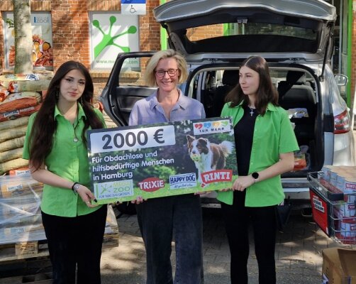 Über 2.000 € Sachspende für die Futterbande Hamburg