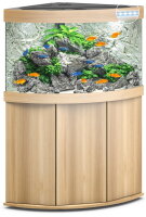 JUWEL Trigon 190 LED helles Holz Kombination