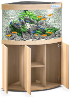 JUWEL Trigon 190 LED helles Holz Kombination