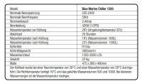Blue Marine Kühler Chiller 1200