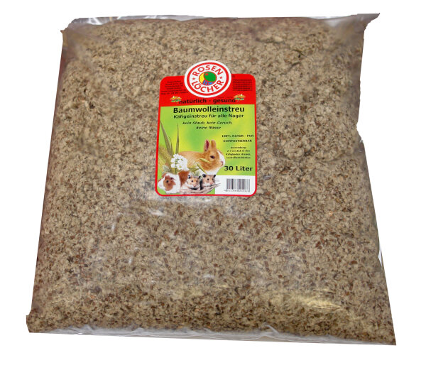 Rosenlöcher Baumwolleinstreu 30l