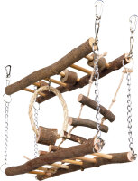 Hängebrücke Naturholz