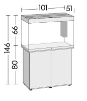 Juwel Rio 290 LED Aquarium helles Holz