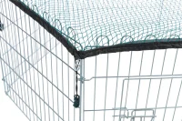 Freilaufgehege mit Schutznetz ø 126 × 58 cm