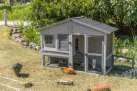 Trixie Kleintierstall, 2-stöckig, grau 168x115x75 cm