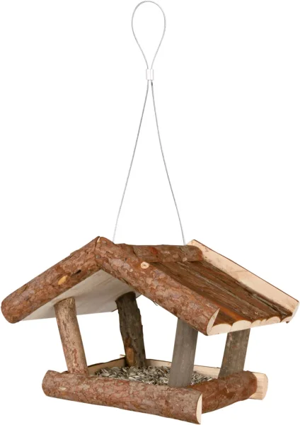 Futterhaus zum Aufhängen, Rindenholz,  natur...
