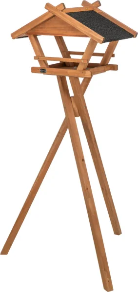 Futterhaus mit Ständer, Kiefernholz, braun 52...