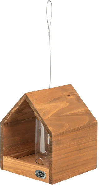 Futterhaus zum Aufhängen & Silo, Kiefernholz, 20...