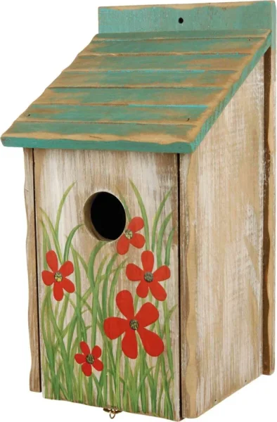 Nistkasten, bemalt, Holz, 15 × 28 × 14...